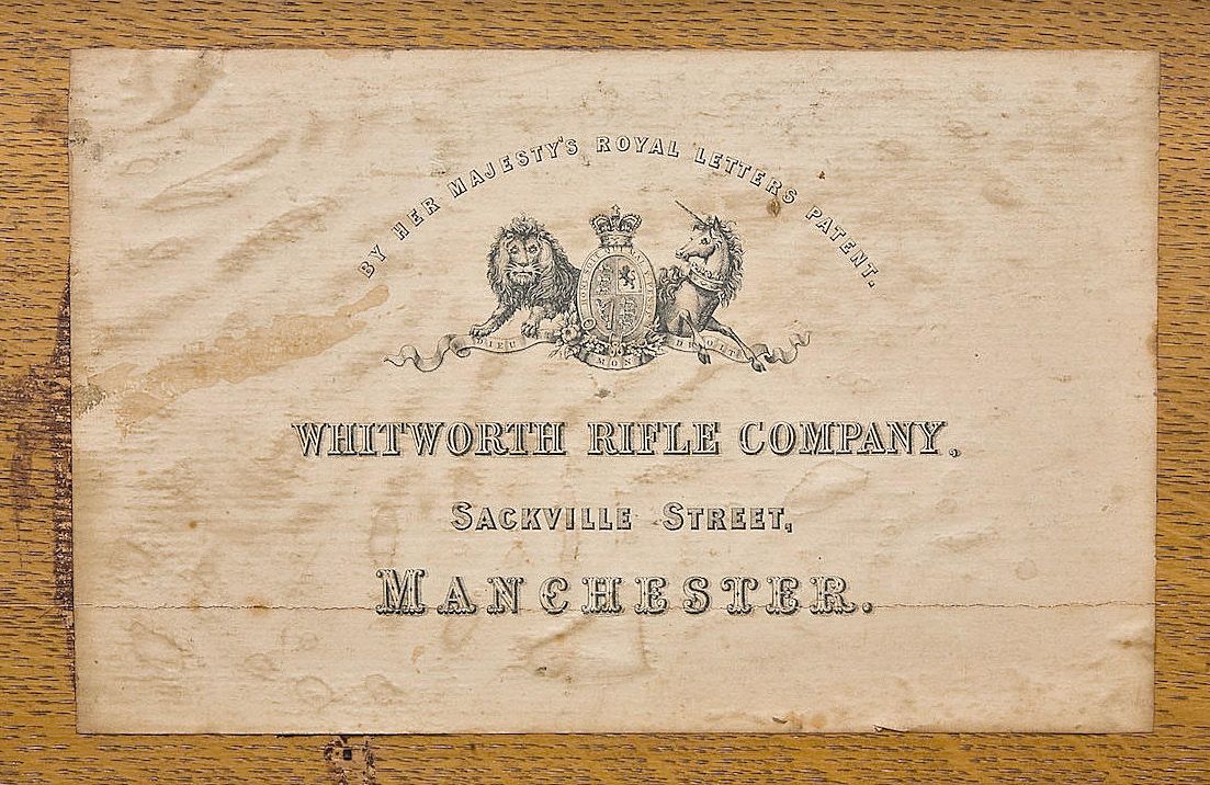 The Confederate Whitworth Rifle — lead photograph from the original article
