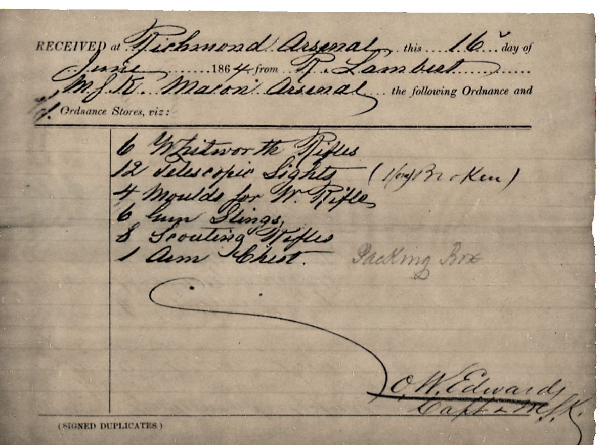 The Confederate Whitworth Rifle — photograph 5 from the original article