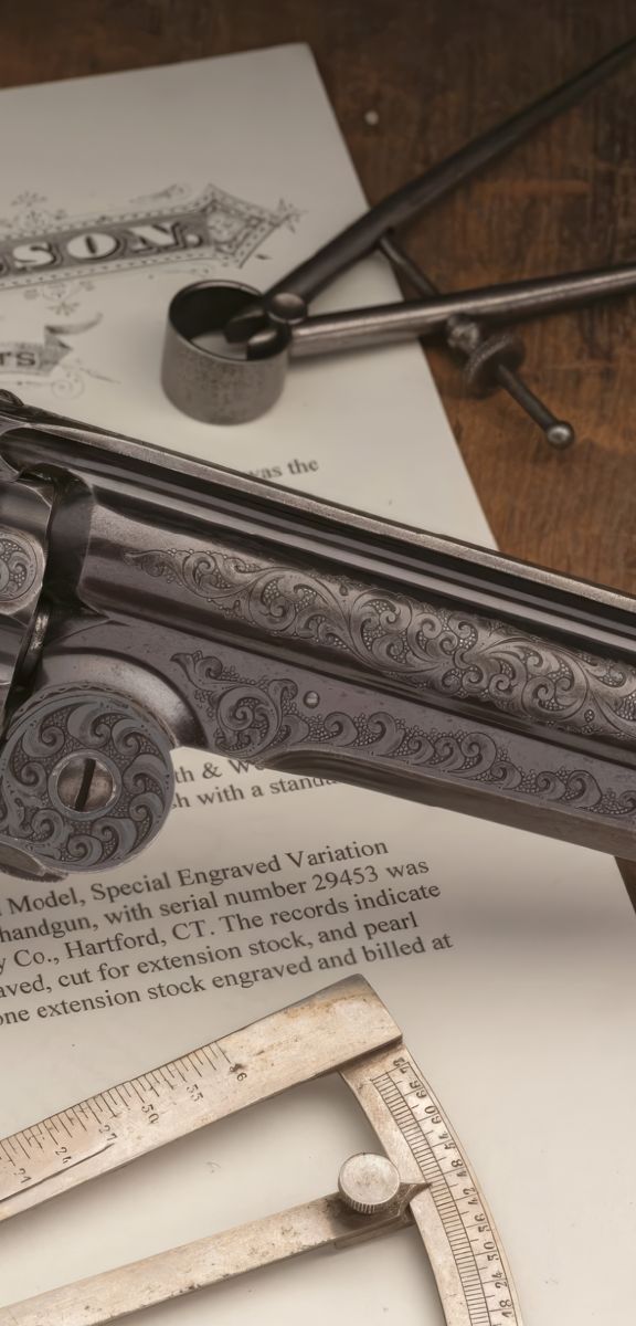 The Smith & Wesson Model No. 3 American Revolver — lead photograph from the original article