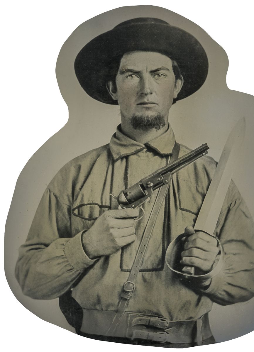 Confederate Soldier Holding a Colt Model 1852 Navy — lead photograph from the original article