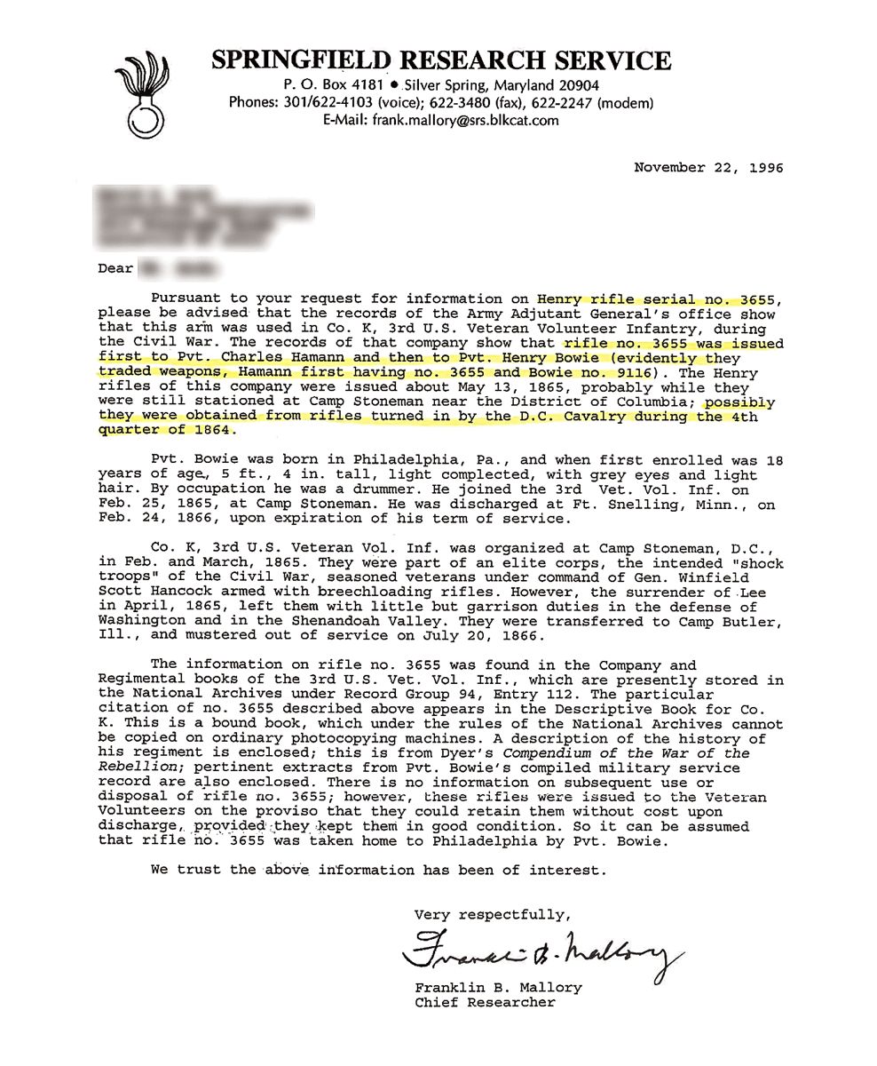 Henry Rifle — photograph 11 from the original article